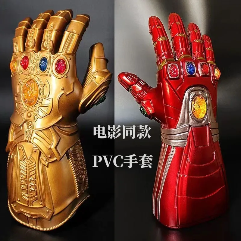

Thanos PVC Light Glove with Detachable Infinity Gauntlet Iron Man Style Action Figure Prop for Boys Avengers Infinity War Toy
