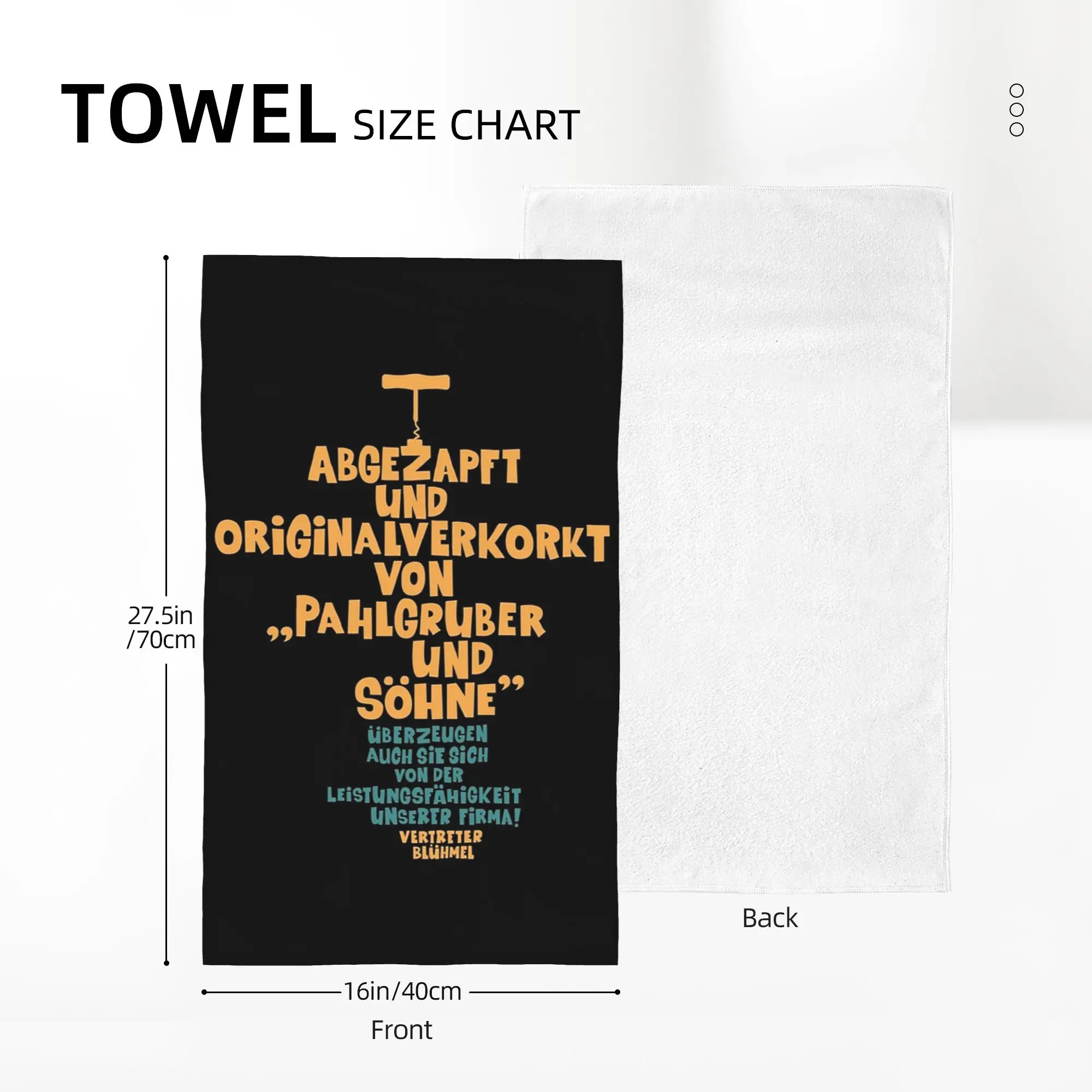 Custom Tapped and originally corked - Loriot - Die Nudel Soft Face Towel Quick Dry Pool Bath Cotton Towels Absorbent Quick