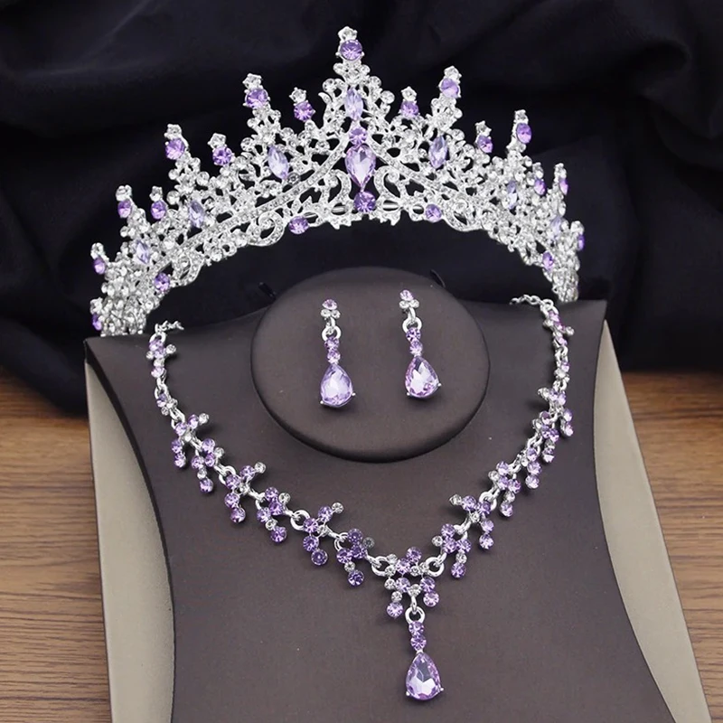 Bridal Headwear Crown Set   Women's Romantic Wedding Tiaras