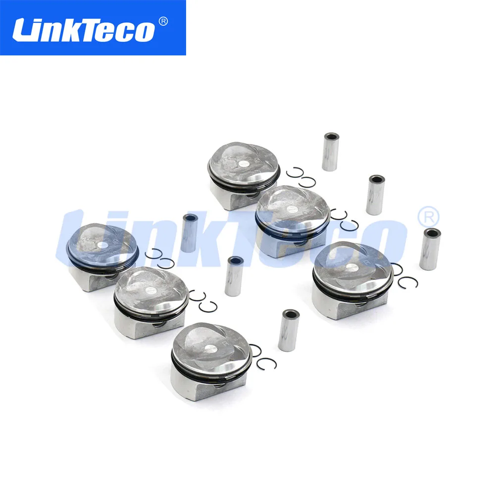 

6x Pistons and Rings Set STD Φ85.5mm For Audi A4 B8 A5 A6 C6 Q5 3.2 FSI CALA CALB 06E107065BS