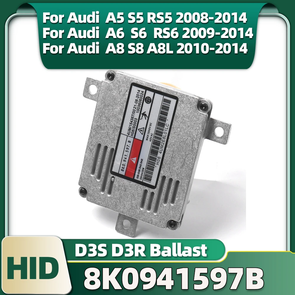 8K0941597B Xenon Headlight Ballast Control Unit 8K0.941.597 8K0.941.597 E For Audi A5 S5 RS5 A6 S6 RS6 A8 S8 A8L 2010-2014 