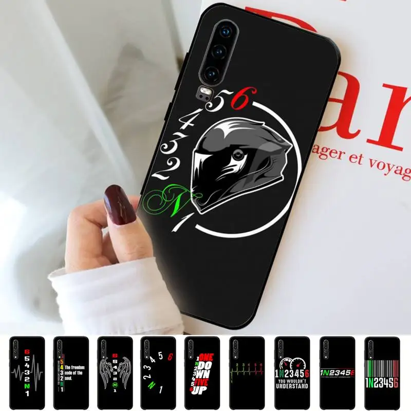 1N23456 Motorcycle Phone Case for Huawei P30 40 20 10 8 9 lite pro plus Psmart2019