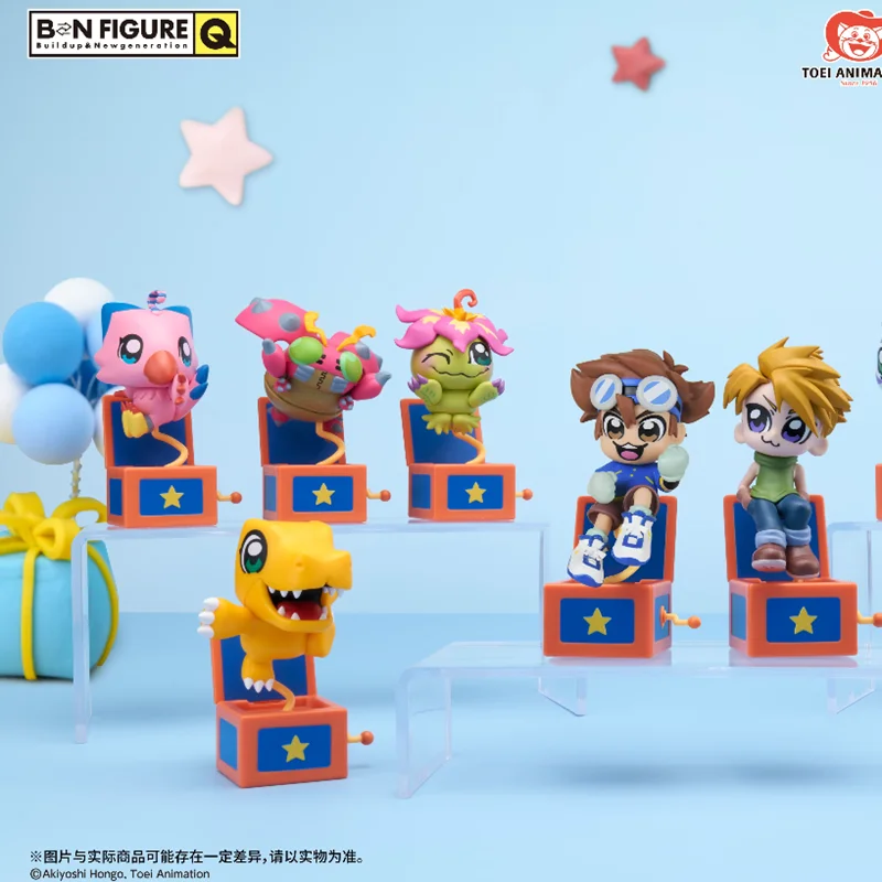 

Bandai BNFIGUREQ Digimon X Okawa Takekube Collaboration Blind Box Cute Anime Peripheral Figure Toy Desktop Ornaments Decor Gift