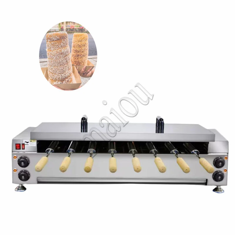 

Commercial Gas Type Hungarian Kurtos Kalacs Machine Electric Chimney Cake Rollers Ice Cream Waffle Maker Cone