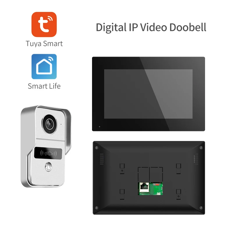 10Inch 2MP 1080P POE IP WIFI Doorbell Intercom Video Door Phone Digital Camera Visual Door Viewer Access Control System