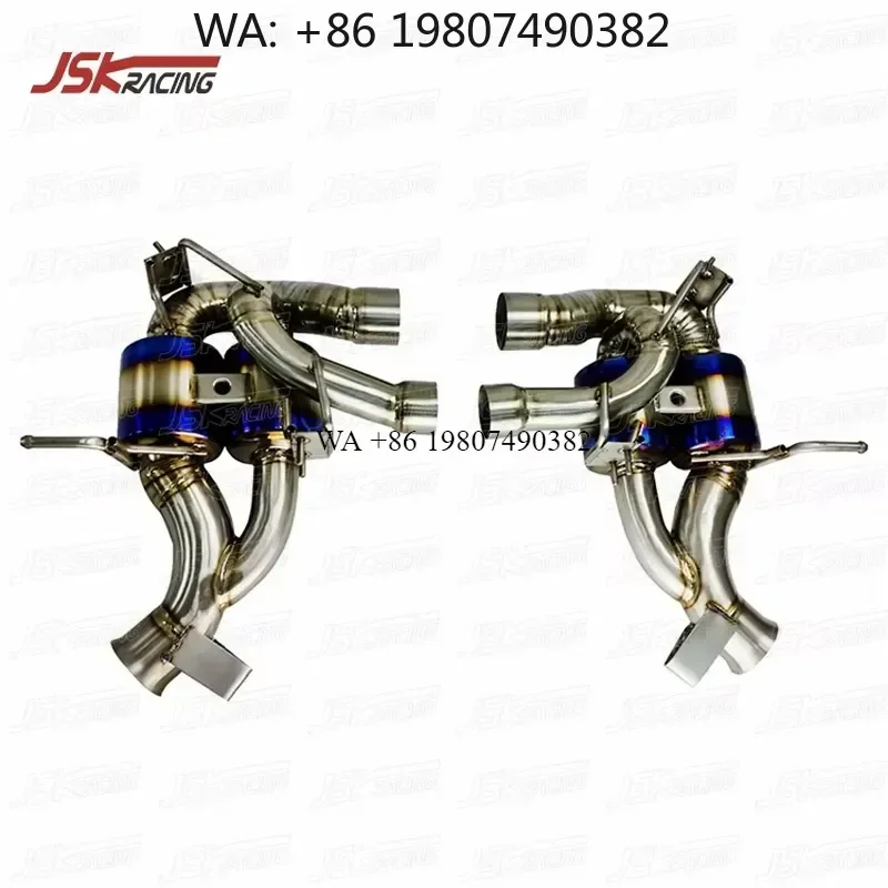 Wmwmnu Titanium Alloy Exhaust Muffler Pipe Tips for 2013-2015 F12 Berlinetta Car Tailpipe Modification Accessories