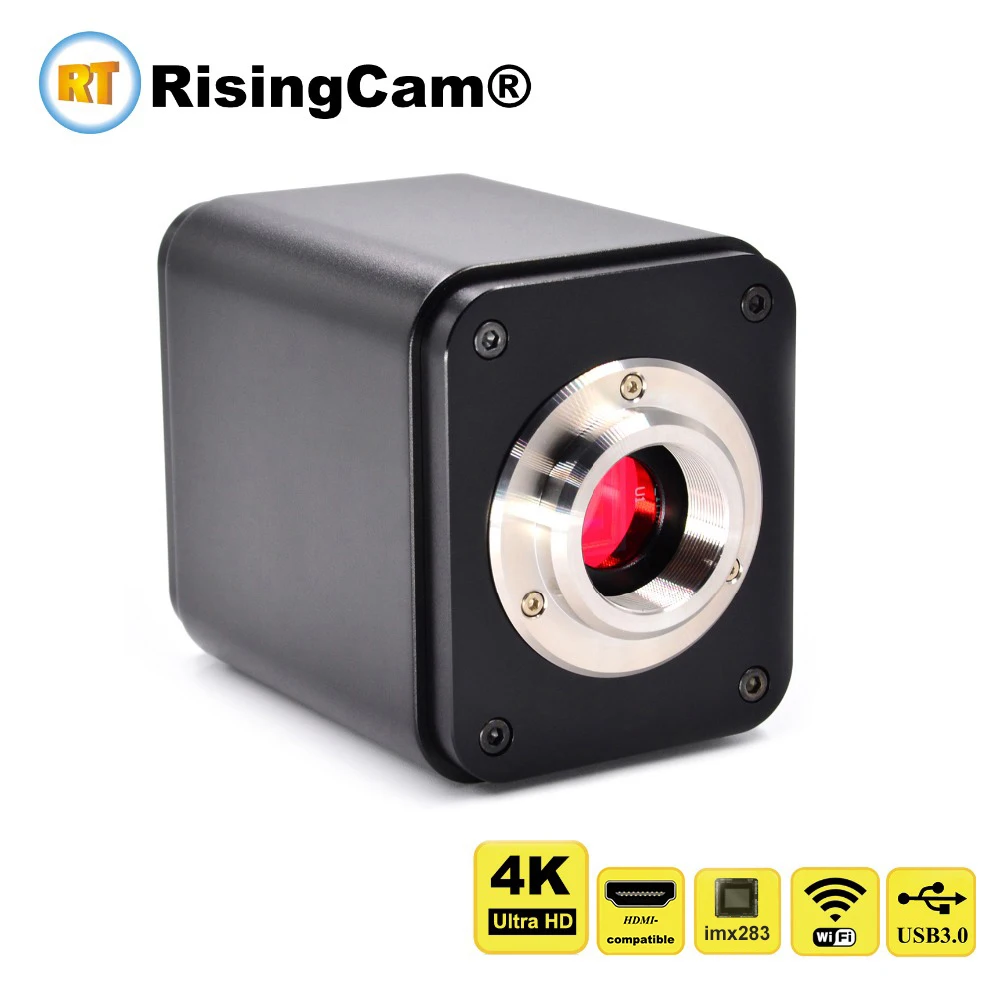 

Цифровой микроскоп RisingCam 4K Ultra HD, 16 Мп, imx283, 1/1, 1 дюйм, сенсор, HDMI, совместимый с USB, Wi-Fi, порт GE, 4K, камера 4K