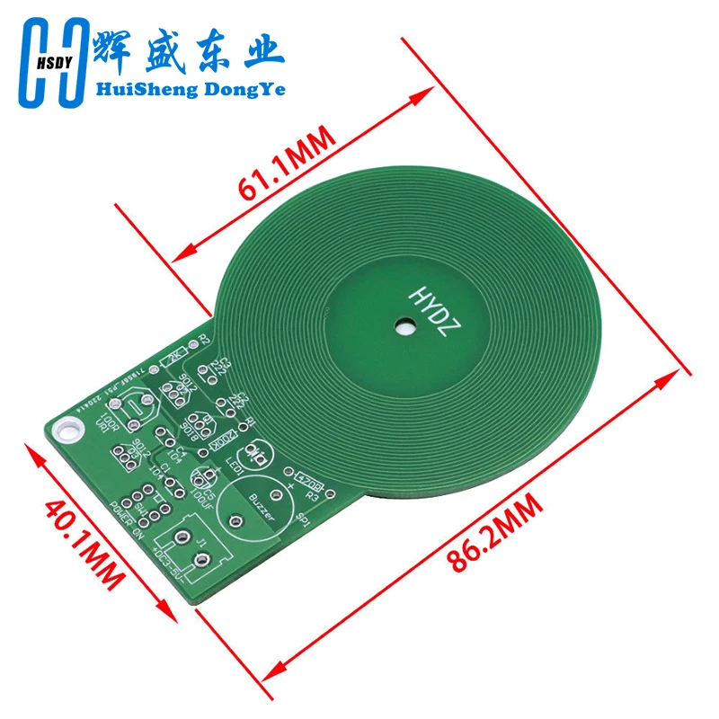 JS-60 DIY Metal Detector Kit DIY Electronic Kit DC 3V-5V 60mm Non-contact Sensor Board Module Part Metal