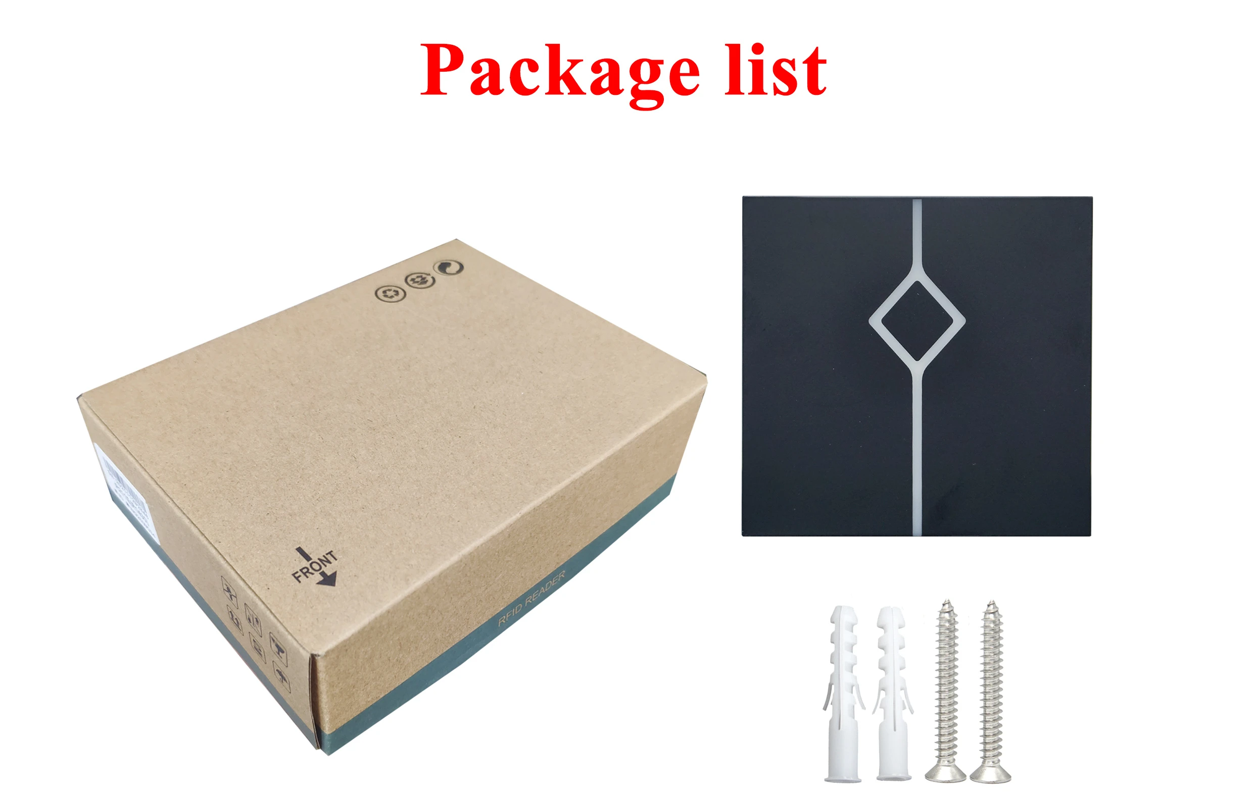 KR211E Chinese Knot 125KHz RFID Proximity ID Card Reader Wiegand 26/34 IP67 Waterproof Access Control System Slave Reader