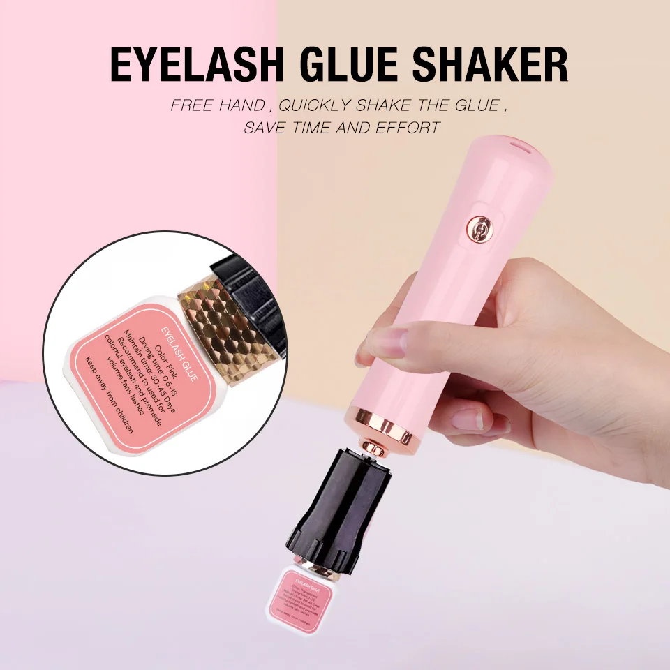 

Eyelash Glue Usb Charge Shaker Electric Stirrer for Nail Polish Tattoo Ink Pigment Liquid Wake-Up Device Makeup Shaking Machine