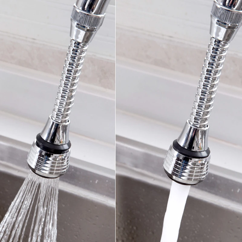 Faucet splash proof device, kitchen extender filter, water-saving and pressurized nozzle, universal aerator showerhead