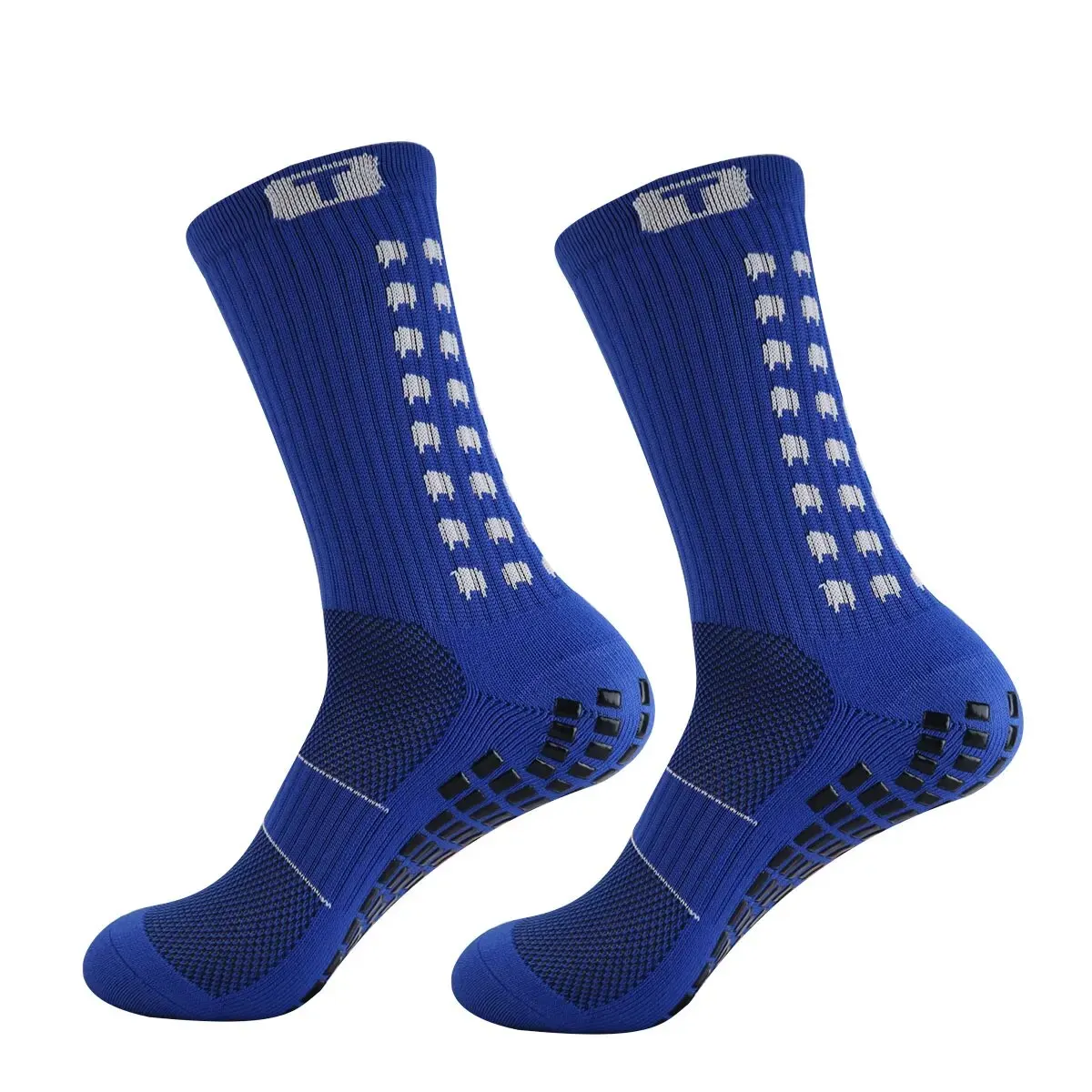 Football Socks Round Silicone Suction Cup Grip Anti Slip Soccer Socks Sports Men Women Baseball Rugby Socks