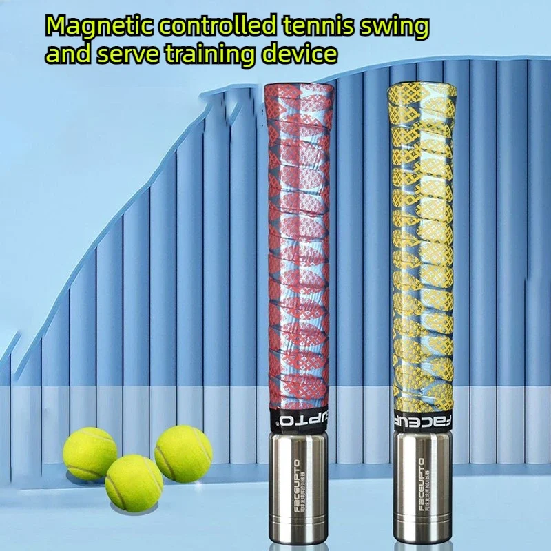 Magnetic Control Tennis Service Swing Trainer Beginner Swing Trainer Durable Swings Practice Tool Portable Sports Equipment