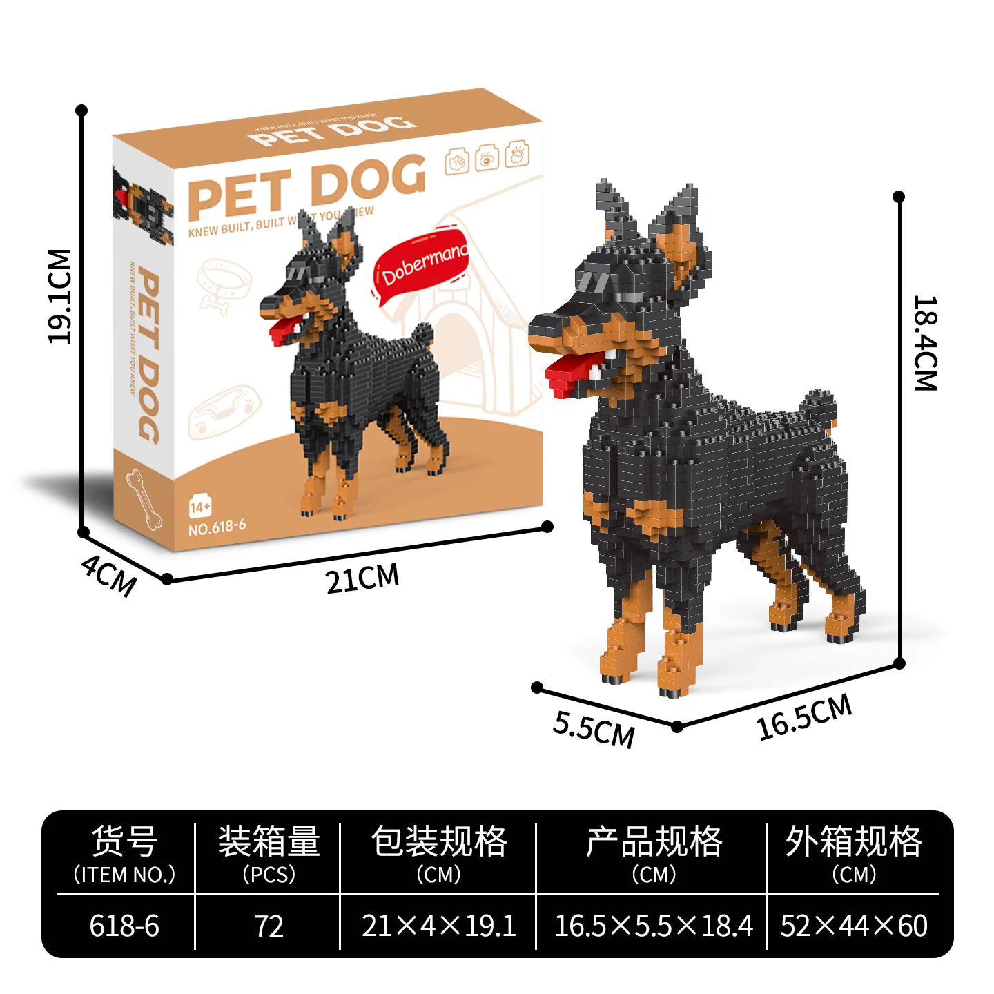 

Cute Dog Building Blocks, Dachshund & Husky Model, Mini Micro Bricks, DIY Assembly Toy, Animal Collection Gift