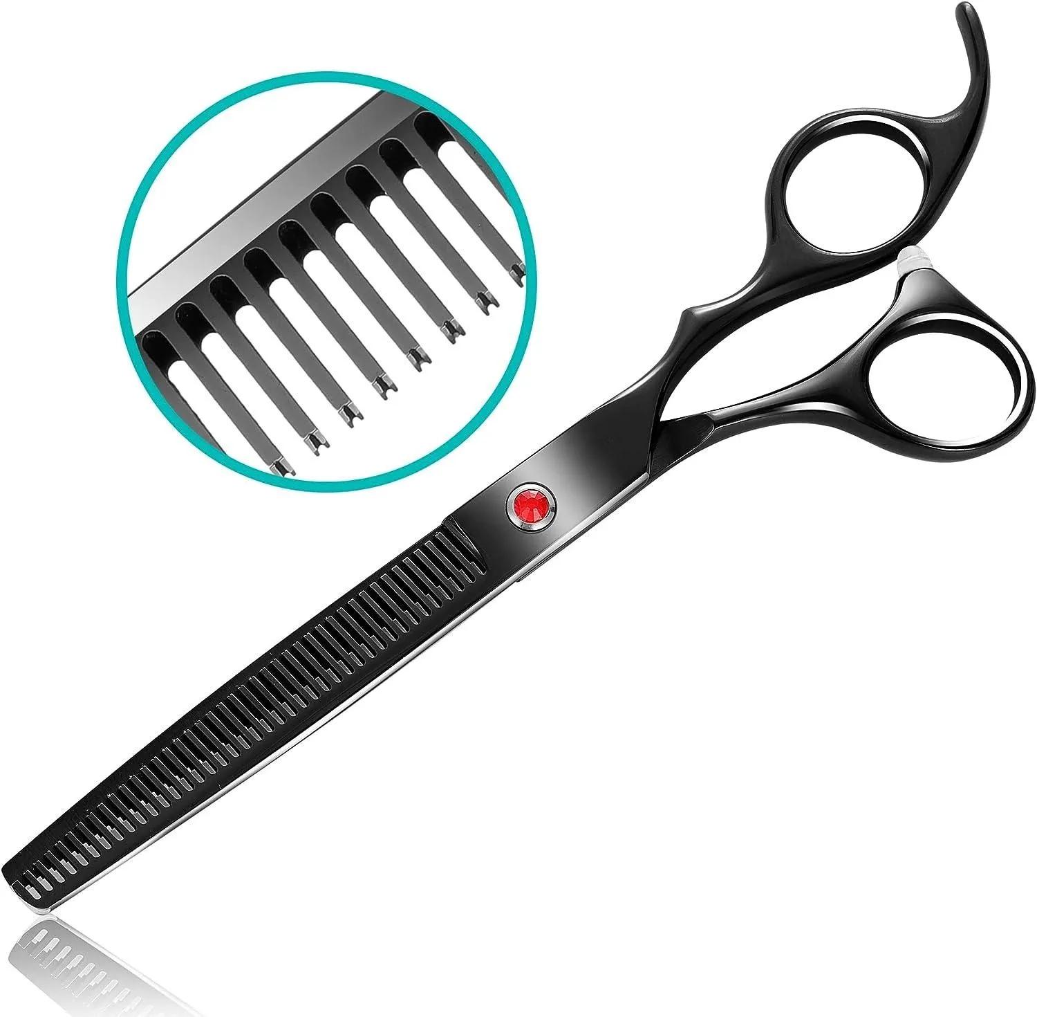 Thinning Dog Grooming Scissor,7.5Inch Dog Scissors with Safe Round Tips,Professional pet grooming Scissors Thinning Shears