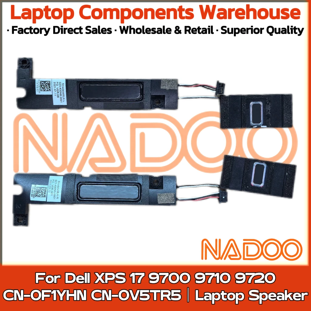 

New Original Laptop Notebook Audio Speaker For Dell XPS 17 9700 9710 9720 built-in speaker horn audio CN-0F1YHN CN-0V5TR5