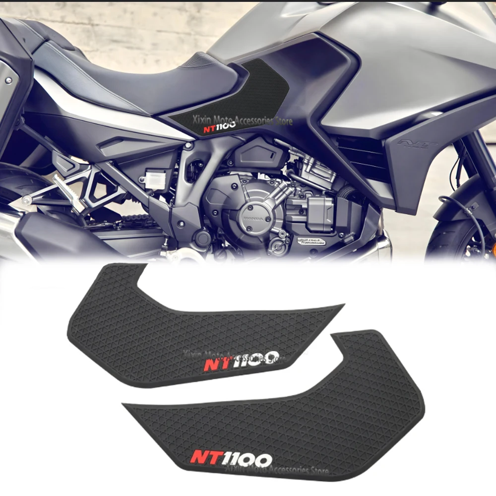 For HONDA NT 1100 NT1100 2021-2023 Motorcycle accessories Non-Slip Side Fuel Tank Stickers Pad Rubber Sticker