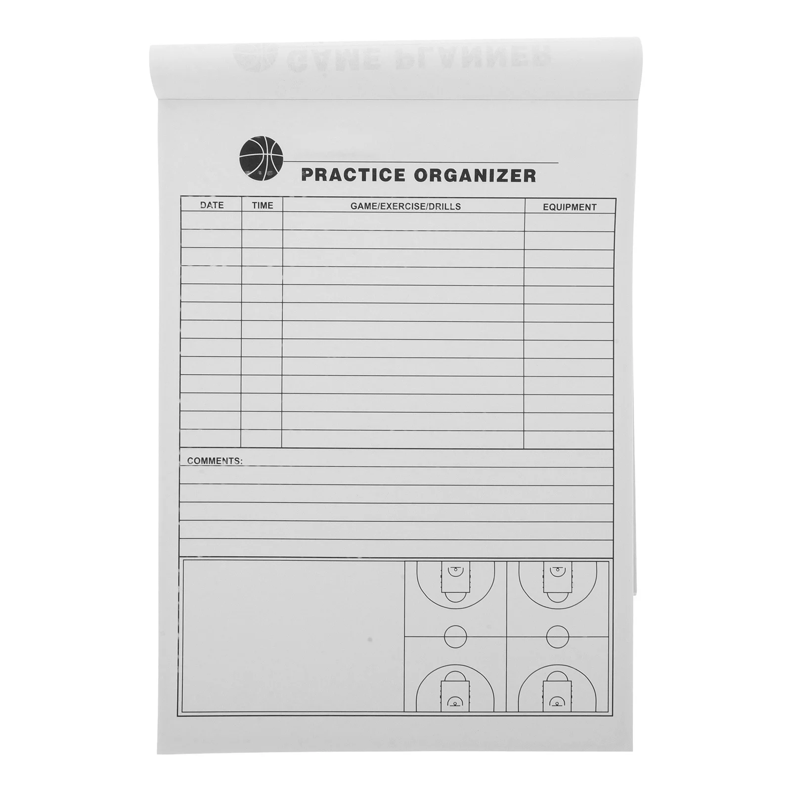 Basketbal Scoreboek Duurzaam Compact Ontwerp Professioneel Scoring Tracking Plan Boek Basketbal Trainingsbenodigdheden