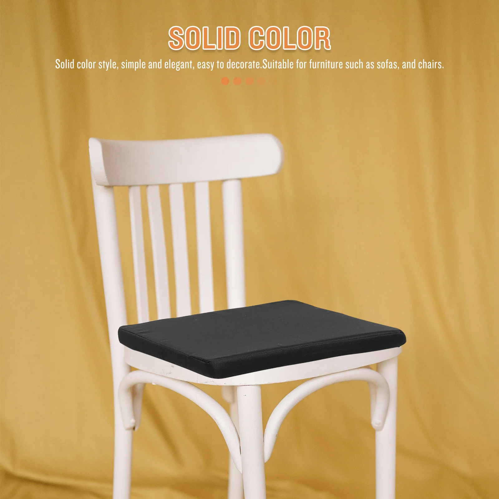 

Square Seat Cushion Zippered Office Chair Cushion Soft Comfortable Chair Seat Pad for Office Living Room Garden Outdoor Use