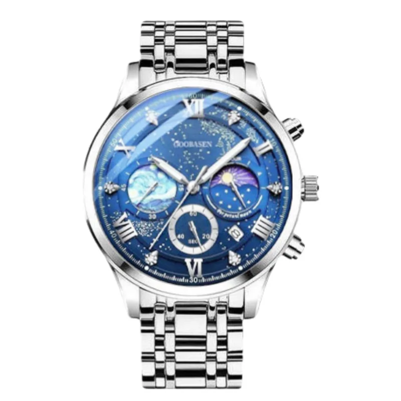 Multifunctional Vast Starry Sky Men's Watch, Waterproof, Luminous, Calendar, Premium Quality