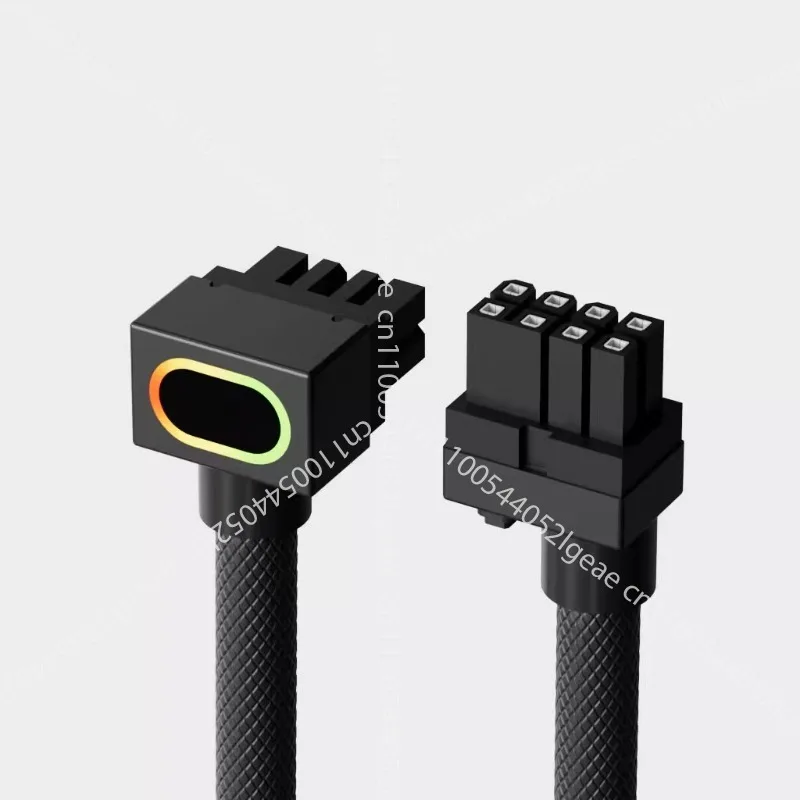 

Side exit GPU 8-pin modular cable elbow 90-degree power line ARGB sync
