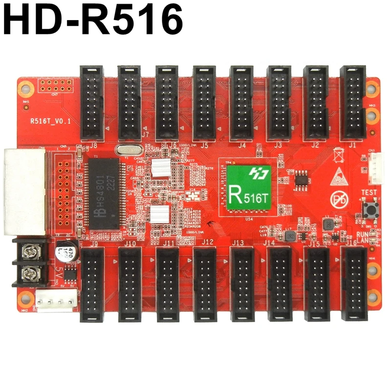 HD-R712 HD-R516 Full Color LED Receiving Card P2.5 P3 P4 P5 P6 P10 P8 Synchronous RGB Display Video Controller Receiver HD-R516T