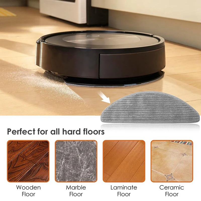 بديل فراغي لـ Irobot Roomba Combo ، مكنسة روبوت ، 4 وسادات ممسحة ، I5 ، I5 + ، J5 ، J5 +