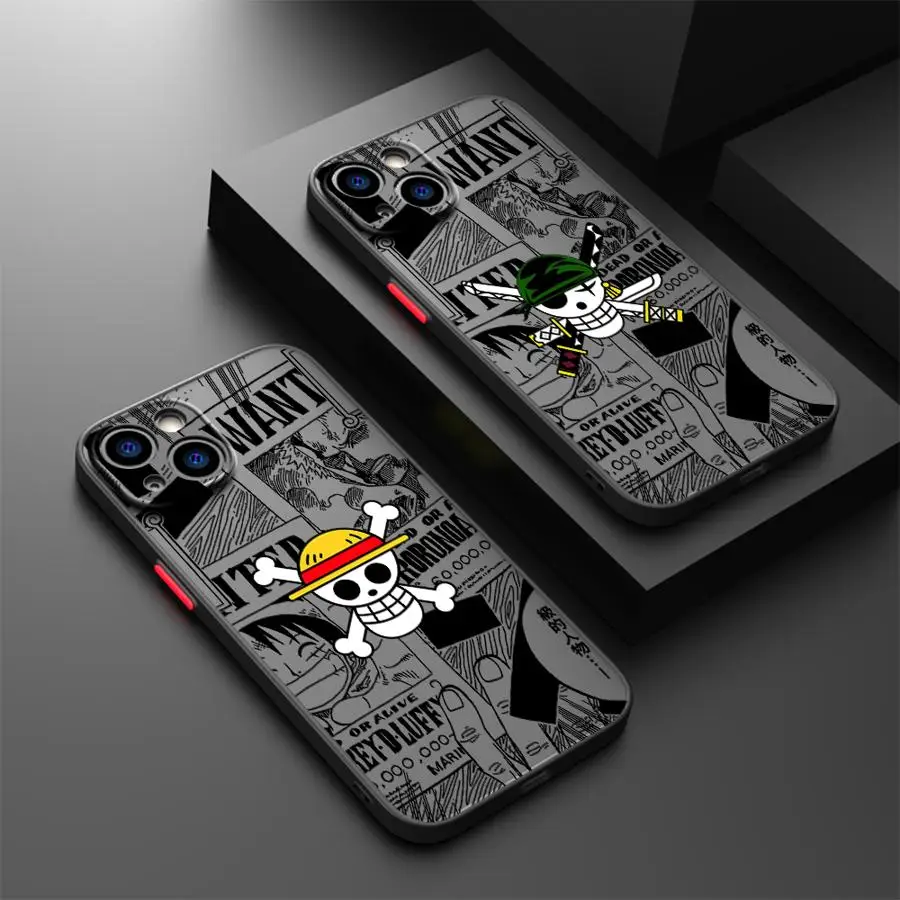 Case for iPhone 11 15 Plus 12 13 Mini 17 16 Pro Max 14 17 Air XS 16e Back Phone Cover Ones Pieces Anime