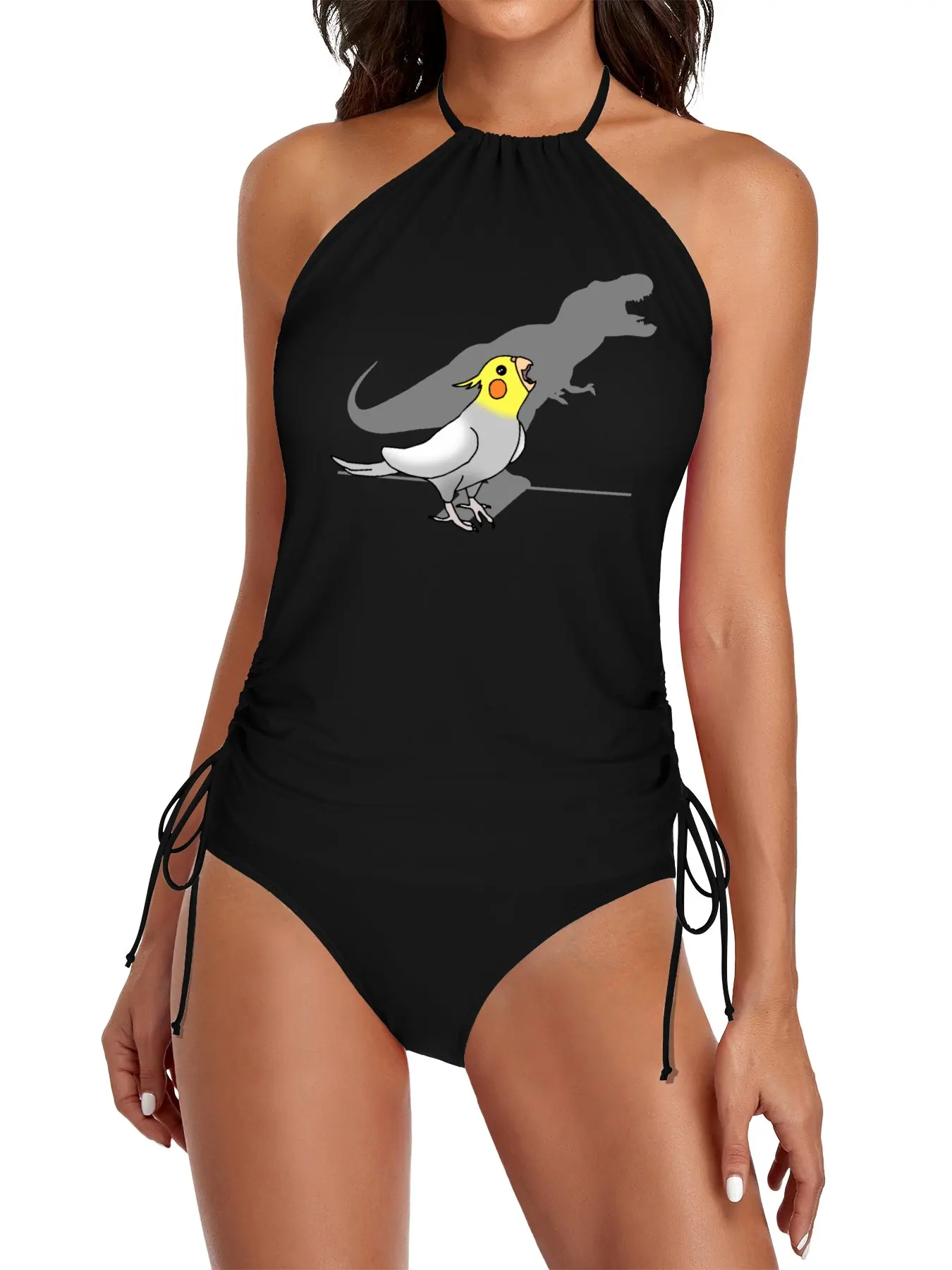 

dinosaur shadow - cockatiel 2 Split Swimsuit Set swimsuits for women swimsuit for women 2025 bikini 2025 woman women beach dress