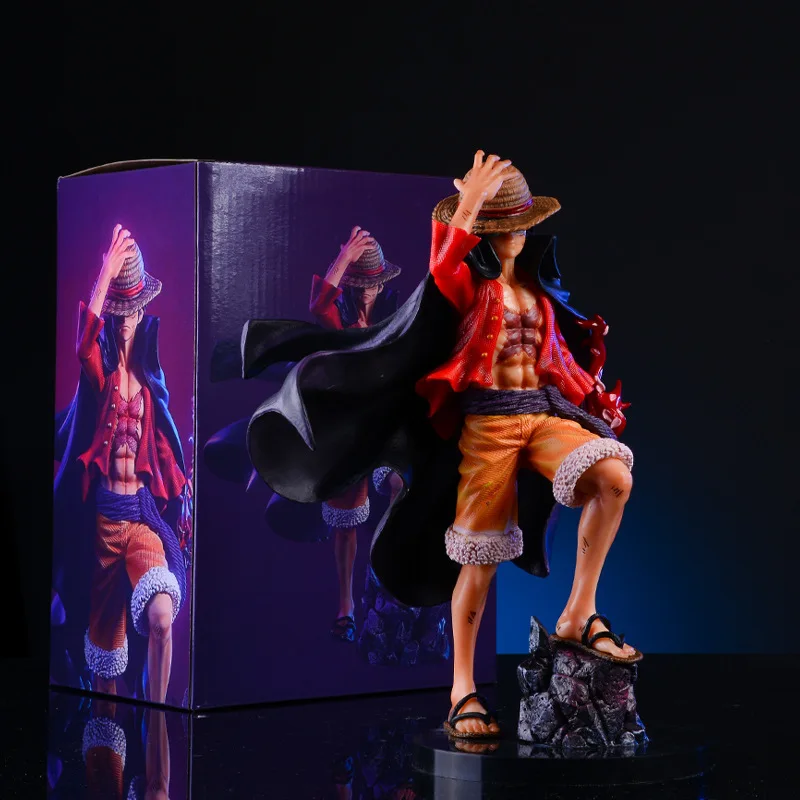

New One Piece Anime Figure Luffy Four Emperors Monkey D. Luffy Action Figurine 25cm PVC Collectible Model Doll Toys