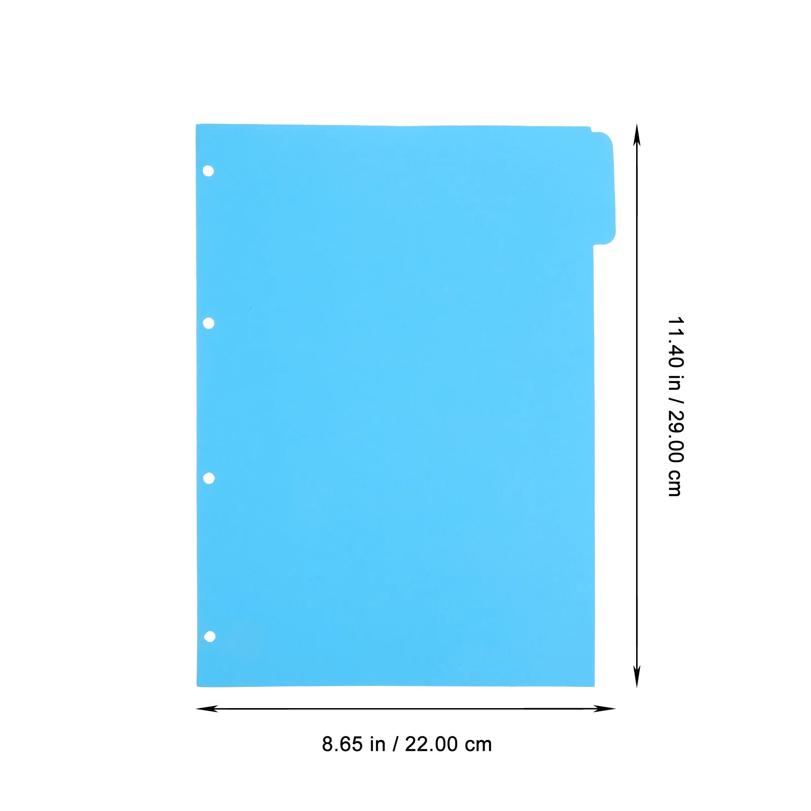 4 Sets A4 Colored Binder Dividers Practical Page Dividers For Notebook Journal Report Index Classified Labels Loose-Leaf Markers