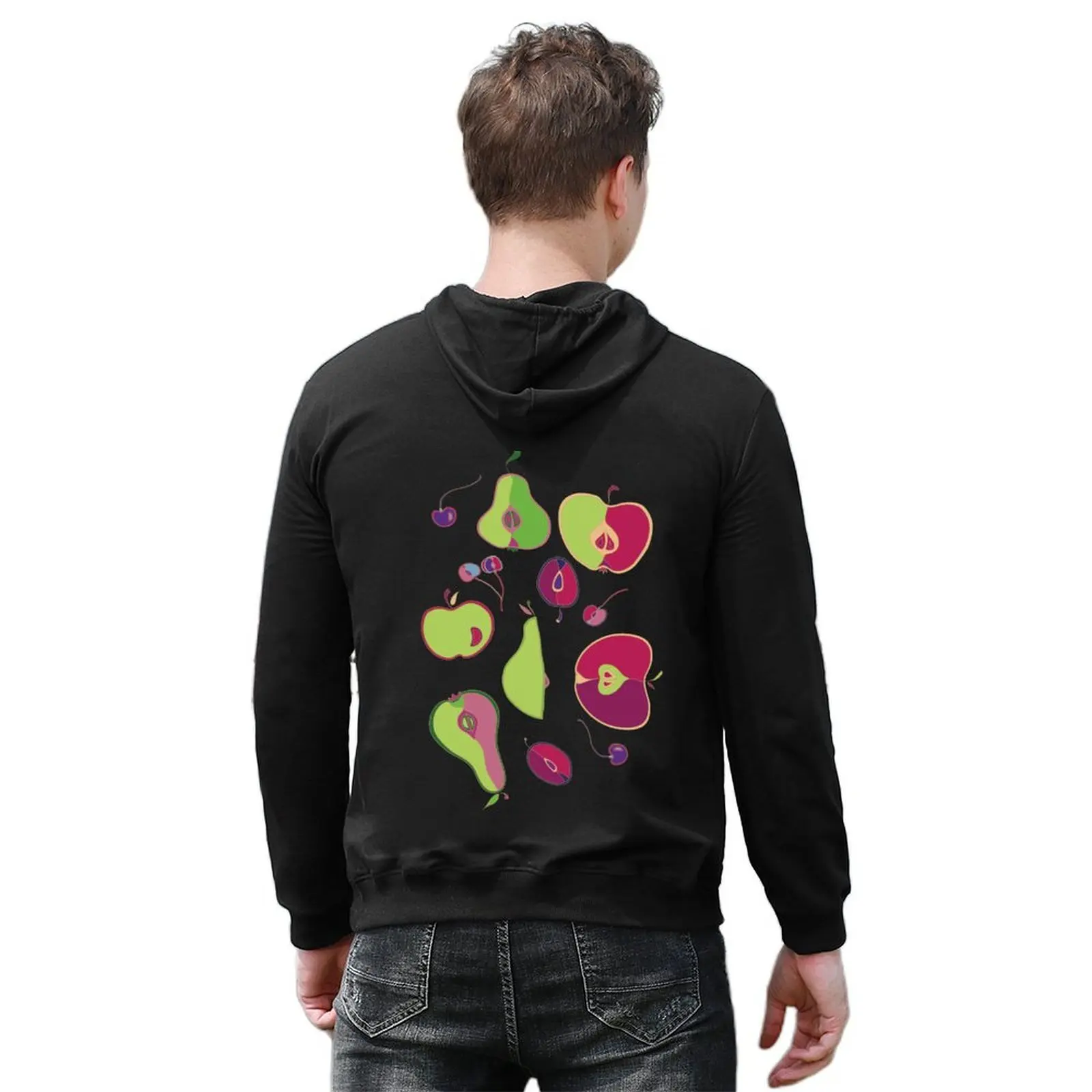 Fruit Collection Hoodie blouse men's winter sweater mens clothes hooded shirt mens hoodies