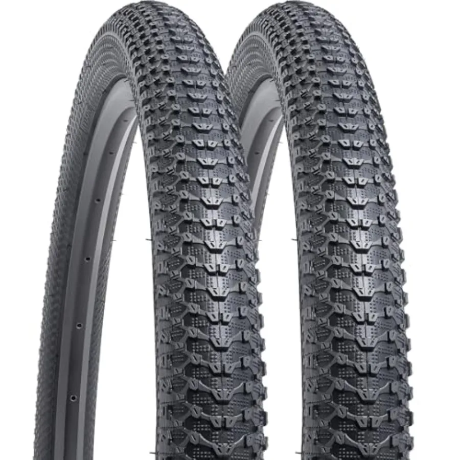 

2-PCS 24" Mountain Bike Tires 24 x 2.125/57-507 Classic White Wall Compatible with 24x2.125 Bike Bicycle Tires Y-823