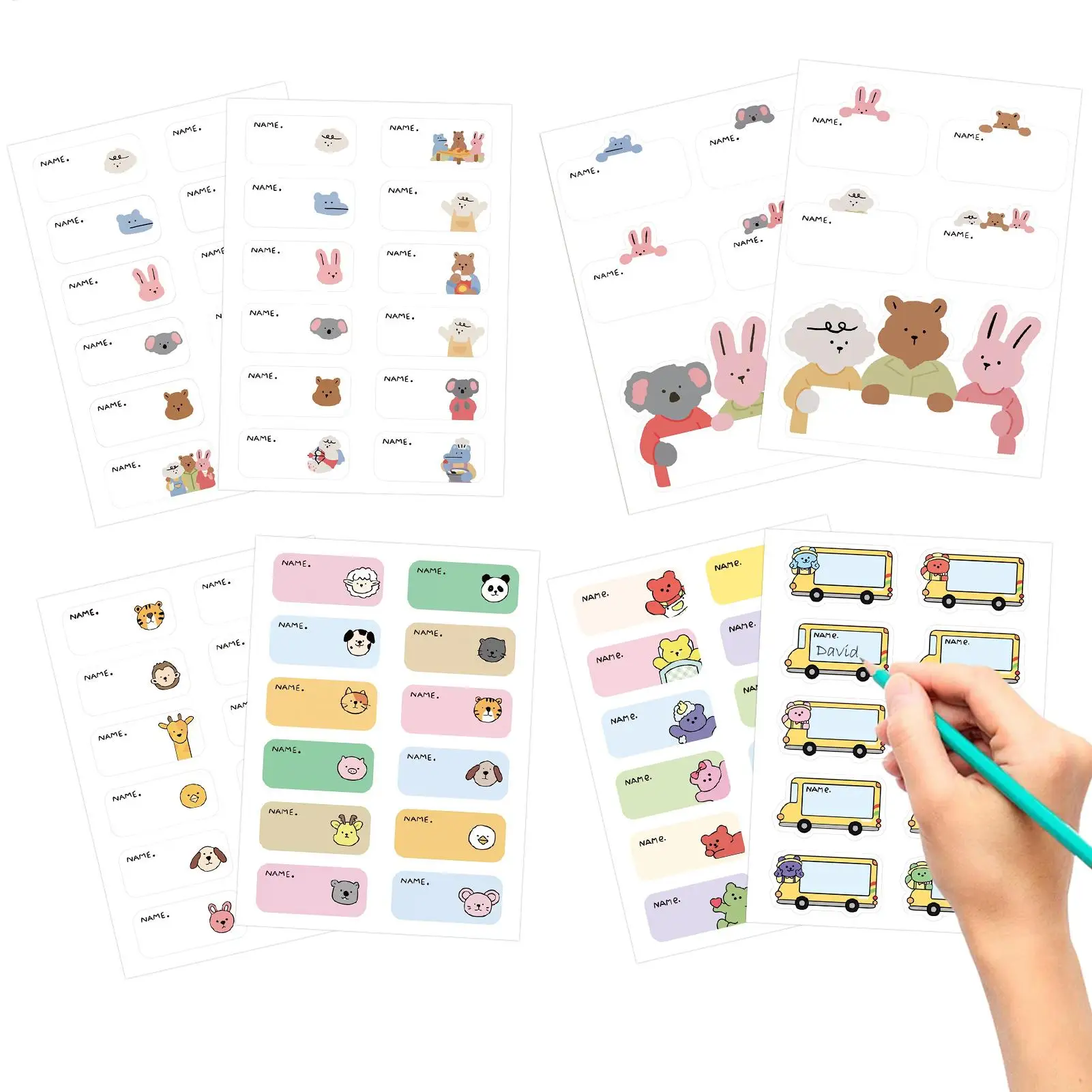 

Водонепроницаемые этикетки для одежды без глажки, наклейки для стирки для детских садов, домов престарелых, ухода за пожилыми людьми, прочные бирки для одежды