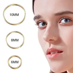 3pc Nose Ring Septum Piercing Tragus Ear Clips Ring Cartilage Tragus Helix Small Hoop Rings For Women Body Jewelry Accessories