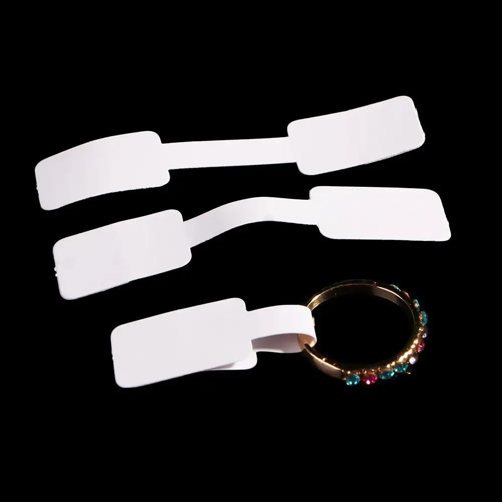 100Pcs Bracelet Stickers Necklace Display Tags Paper Price Labels Hang Size Ring Sticker