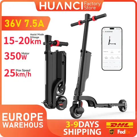 HUANCI X6 electric scooter adults Foldable electric scooters 350W scooters electric 36V 7.5A e scooter Smart APP escooters