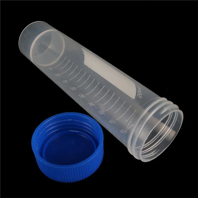 EDT-100PCS 50 ml maatcentrifugebuizen, laboratorium cryovials, blauwe schroefdop centrifugebuizen voor analyse