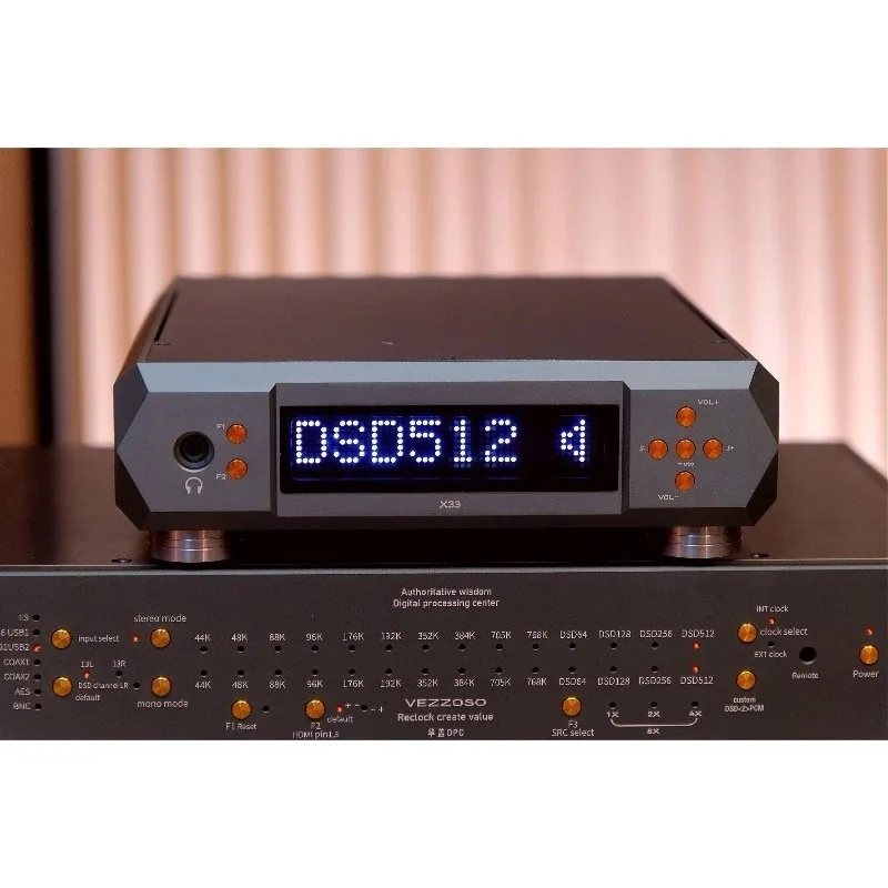 X33-AK4497SVQ Decoder Hi-Fi Enthusiast Edition with Fully Balanced Circuitry and Integrated Headphone Amplifier