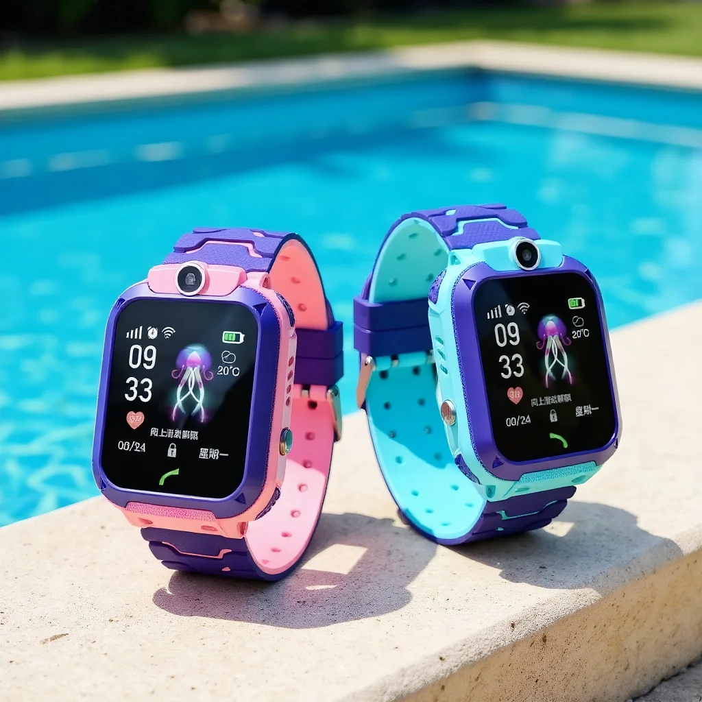 

​ ​ Q12 Детские умные часы с вызовом 2G — водонепроницаемый GPS-трекер для детей с SOS и спортивным монитором ​ ​