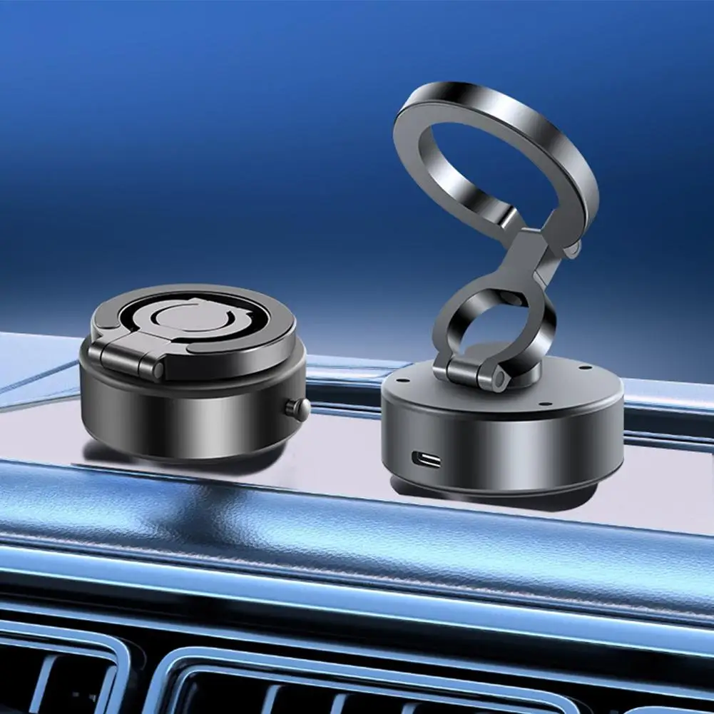 Magnetic Holder Cell Phone Holder Black Technology Universal Vacuum Adsorption Stable Suction Cup Phone Mount  Car Suction Cup