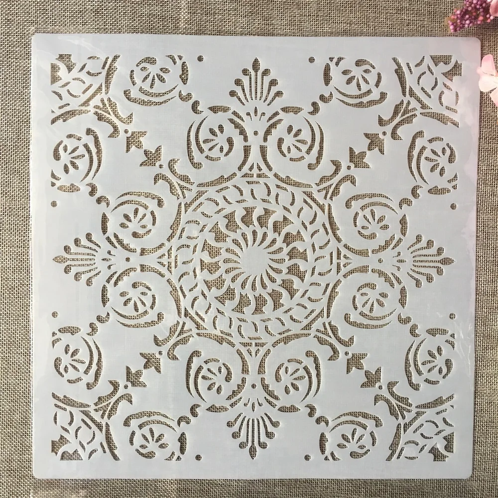 30*30cm Big Mandala Palace Frame DIY Layering Stencils Painting Scrapbook Coloring Embossing Album Decorative Template