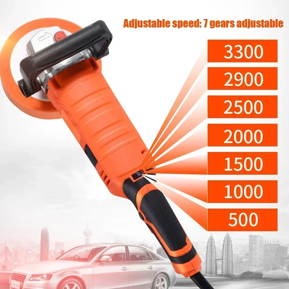 

Electric Car Polisher Machine 1200W-1580W Auto Polishing Machine Adjustable Speed Sander Waxing Power Tools Car Accessories