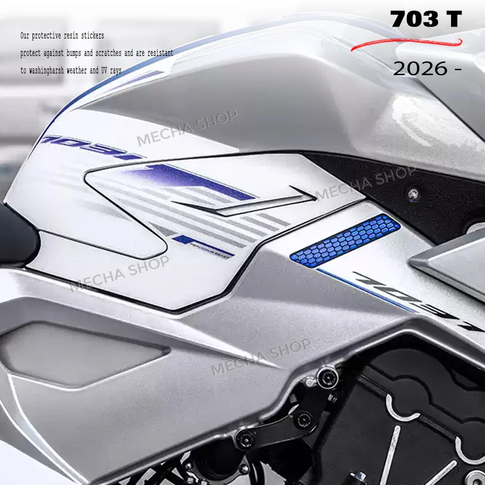 

703 T 2026 Tank Pad Anti-Slip Sticker Oil Tank Protection For Zontes 703T