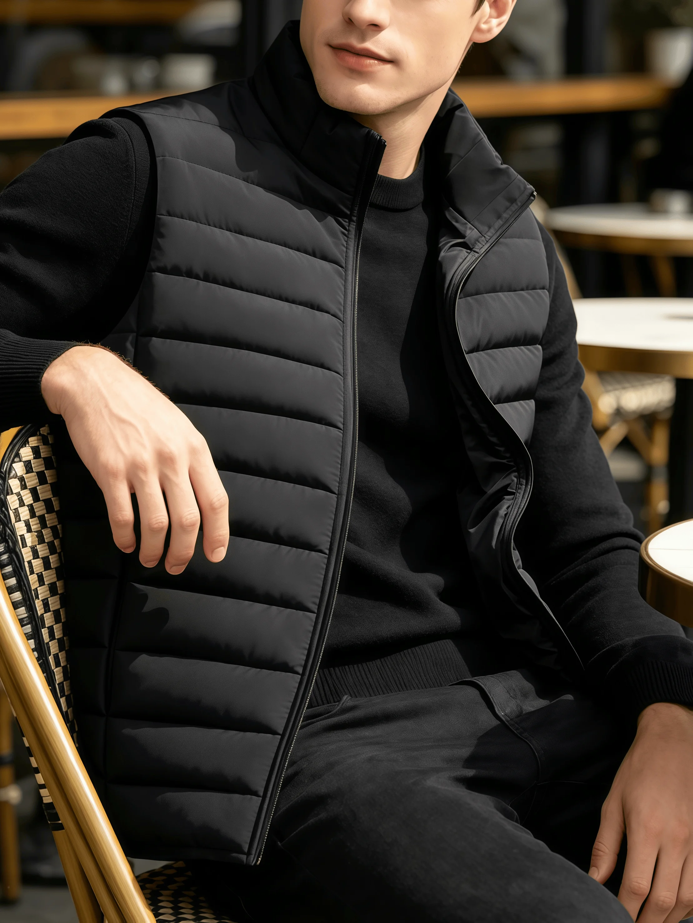 

Menswear Tops, Men's Waistcoats & Gilets - Men's Underwear Category Essentials Bestie Long Sleeve Plain Stylish