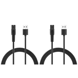 A78E-2Pcs 5V 1A USB Shaver Charger Cord for Philips QP2724 QP2834 QP1924 MG9520 Electric Shaver Trimmer Charger Cable