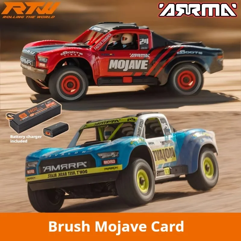 ARRMA 1/14 Mojave GROM RC Remote Control Car High-Speed Desert Short Truck Off-Road Vehicle Simulation Model Toy Holiday Gifts