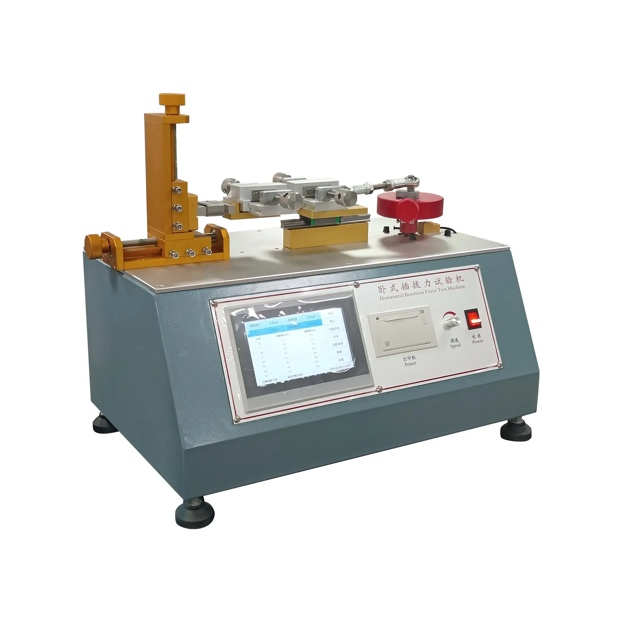 Horizontal Insertion Extraction Force Tester Connector Plug Pull Force Testing Machine