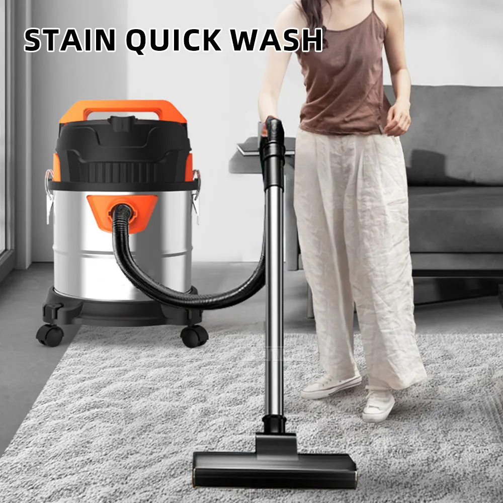 Vacuum High-Powered Wet/Dry Cleaner for Home Renovation, Grout Cleaning, Car Washing, and Hotels—Industrial-Grade Suction