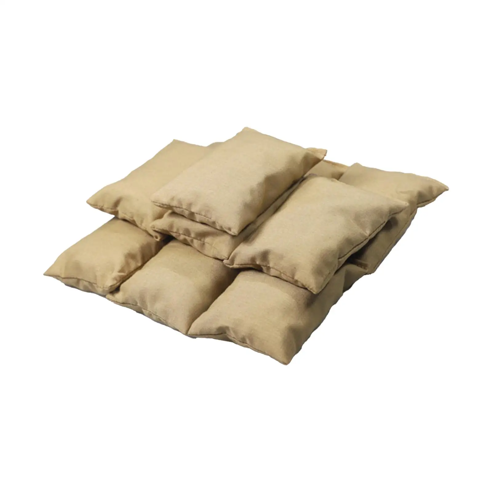 

10 Pieces 1:6 Figure Sandbag Model Wear Resistant Lightweight Handmade Action Scene Accessories for 12 inch Male Figures